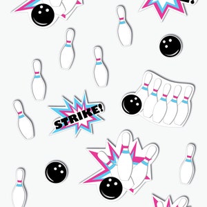 Bowling Party Centerpieces, Printable Bowling Birthday Decorations ...