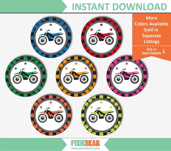 Dirt Bike Party Decorations And Invitations Motorcycle Etsy