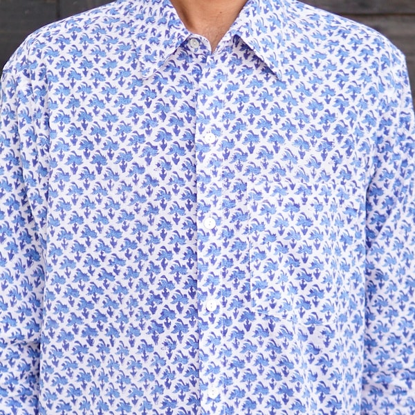 Block Printed Shirt Etsy