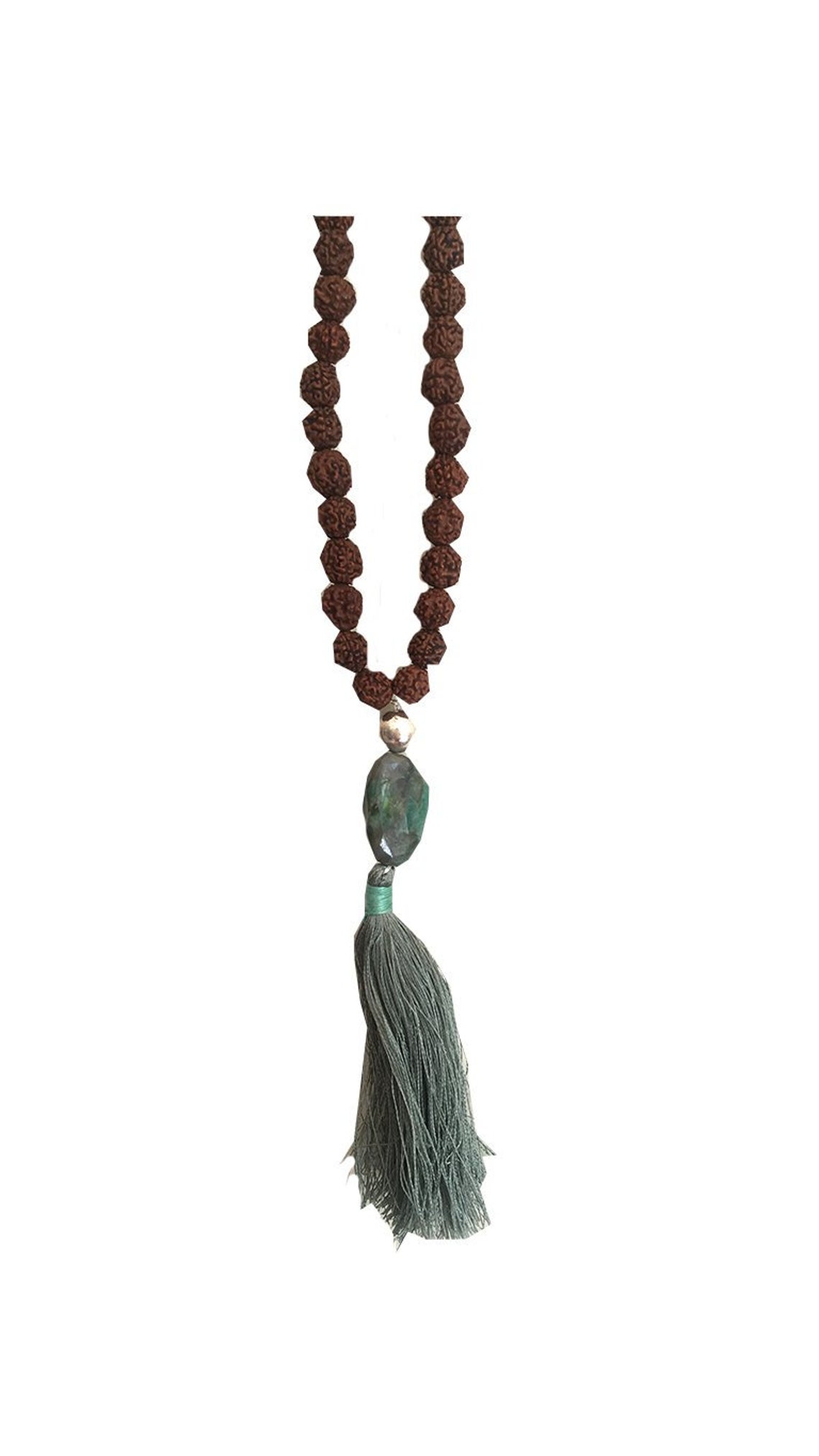 Mala Bead Necklaces With Tassels Etsy