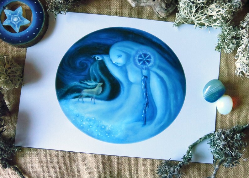 Winter Goddess Art Print  A4 image 0