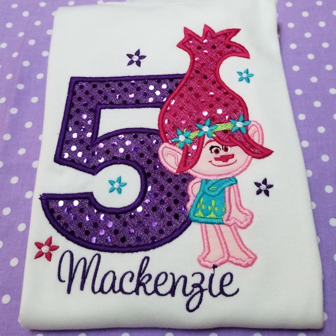 Trolls Birthday Shirt Your Choice of 