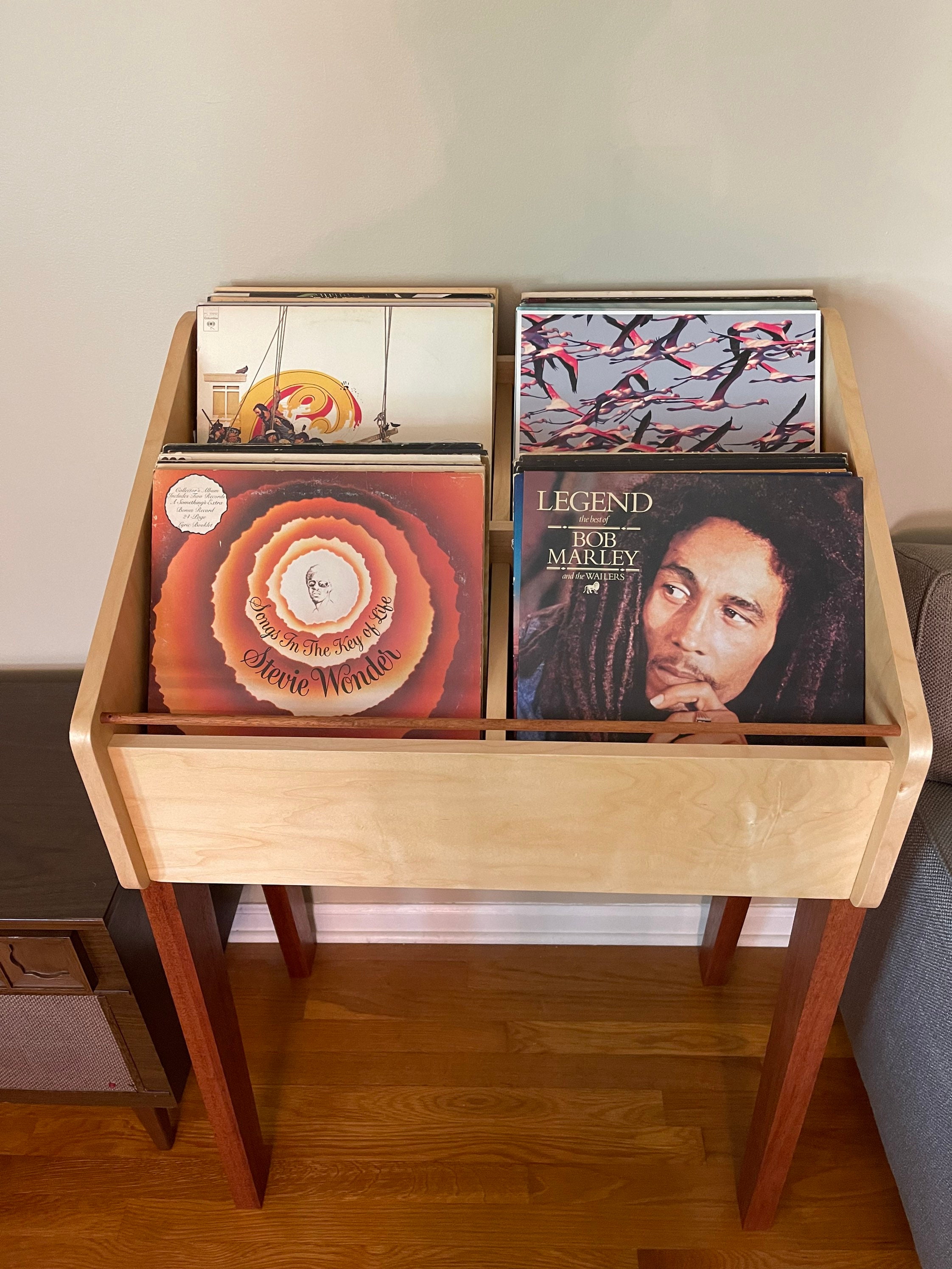 Two-Tier Vinyl Record Display