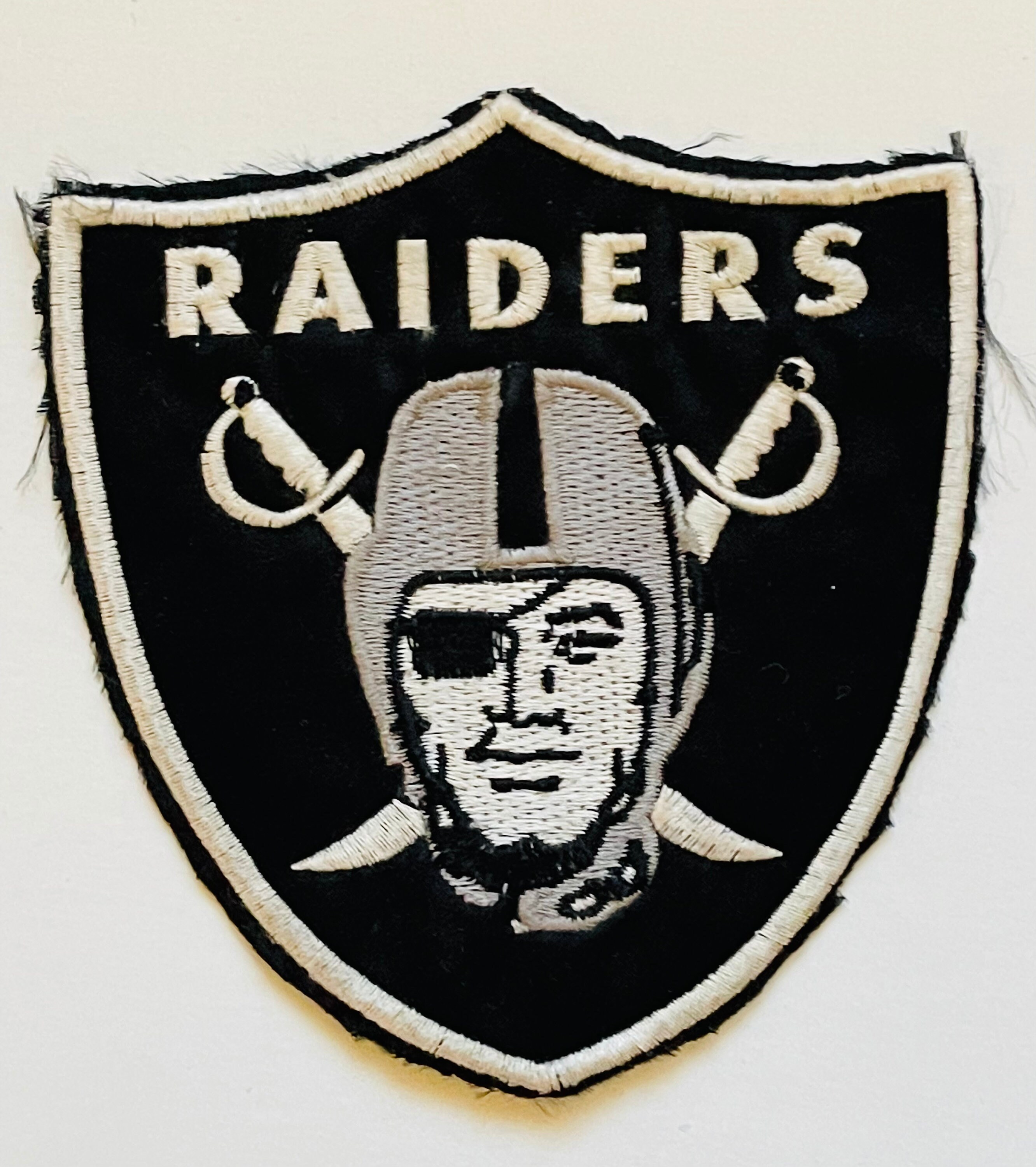 Oakland Raiders football rare original 5x5 patch 1990s