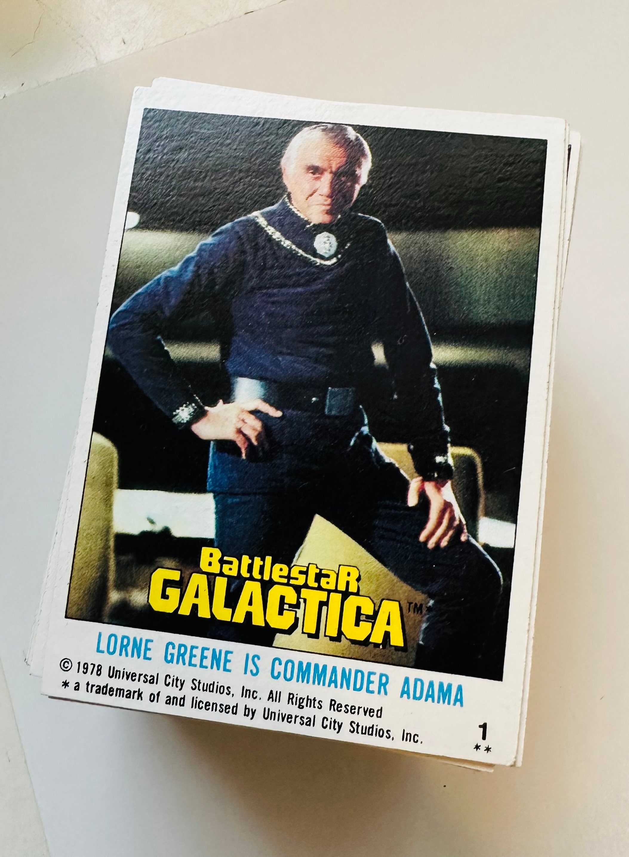 Battlestar Galactica Original Cards Set 1978 - Etsy