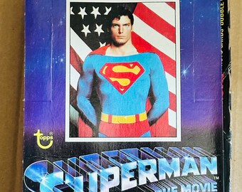 レア 1978 SUPERMAN Sunbeam シール ビンテージ PSA 5 Superman Movie First Series 36 Sealed Packs Photo Cards Box 1978