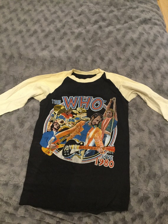 The Who Original Rare Concert T-shirt 1980 - Etsy
