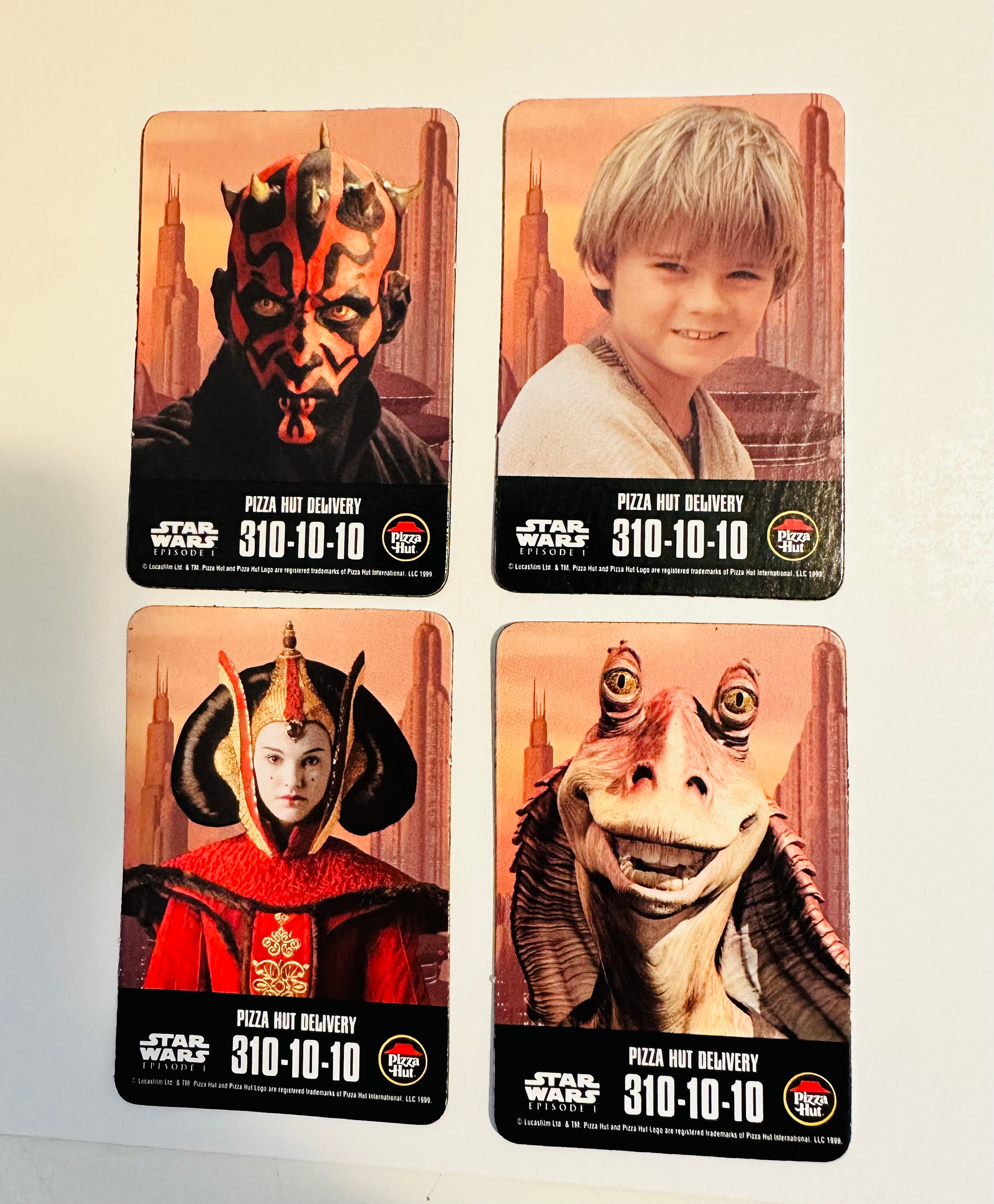 Star Wars Pizza Hut 4 Cards Limited Issued Set (only in Canada - Etsy