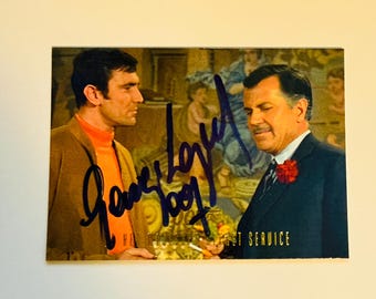 James Bond movies, George Lazenby, rare autograph card certified with COA