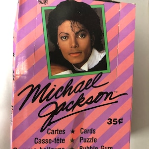 Michael Jackson Rare Opc Canadian Version Cards 36 Packs Box 1984