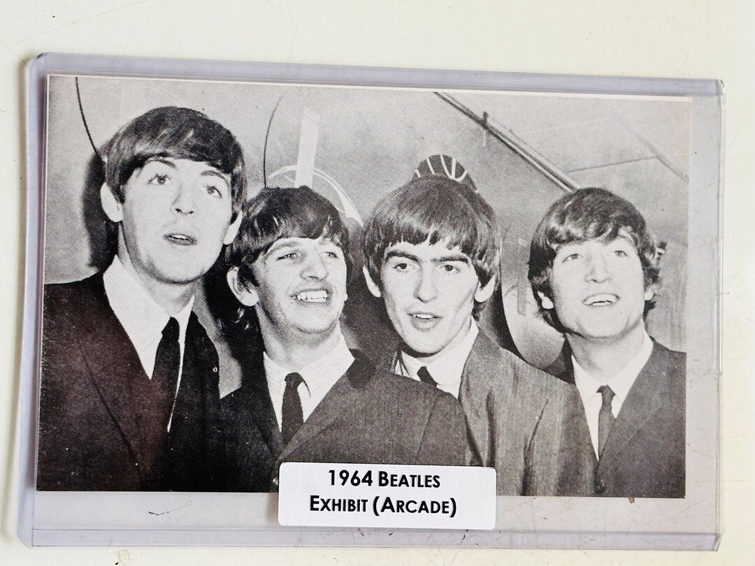 The Beatles Rare Original 4x6 Exhibit Card 1964 - Etsy