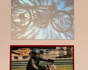 Indian motorcycle trading cards vintage promo cards lot deal  with rare hologram 1990s