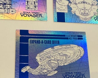Star Trek 3 Blue print foil insert cards set 1995
