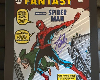 STAN LEE signed autographed photo creepy crawl COA Hologram main image 0