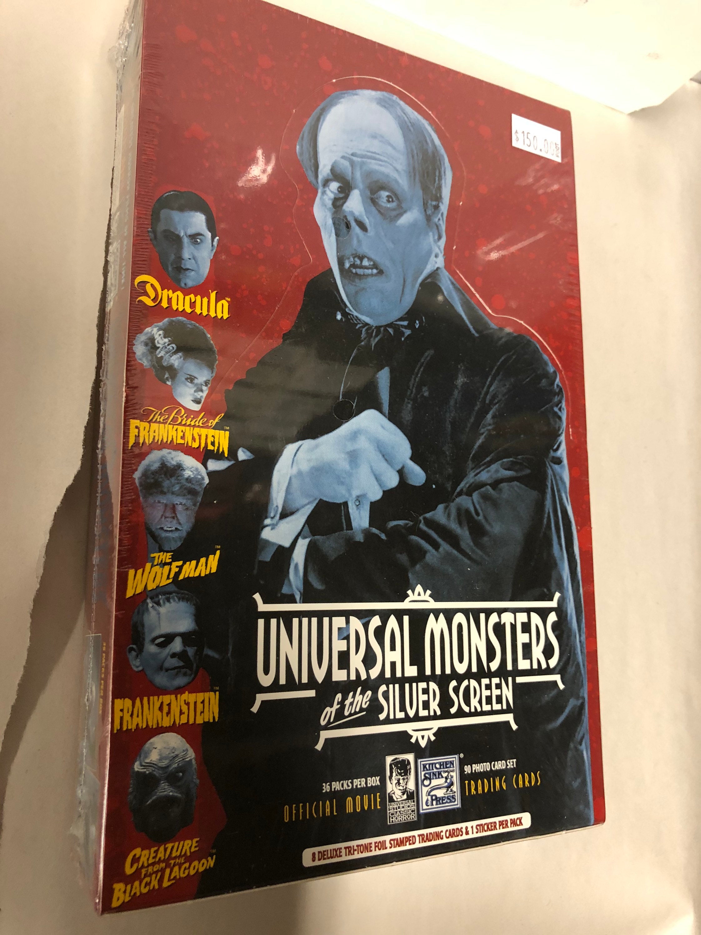Universal Monsters Horror cards rare unopened box 1989 Etsy