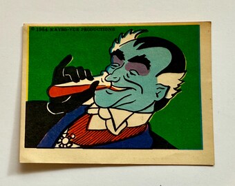 The Munsters TV show rare sticker insert from 1964
