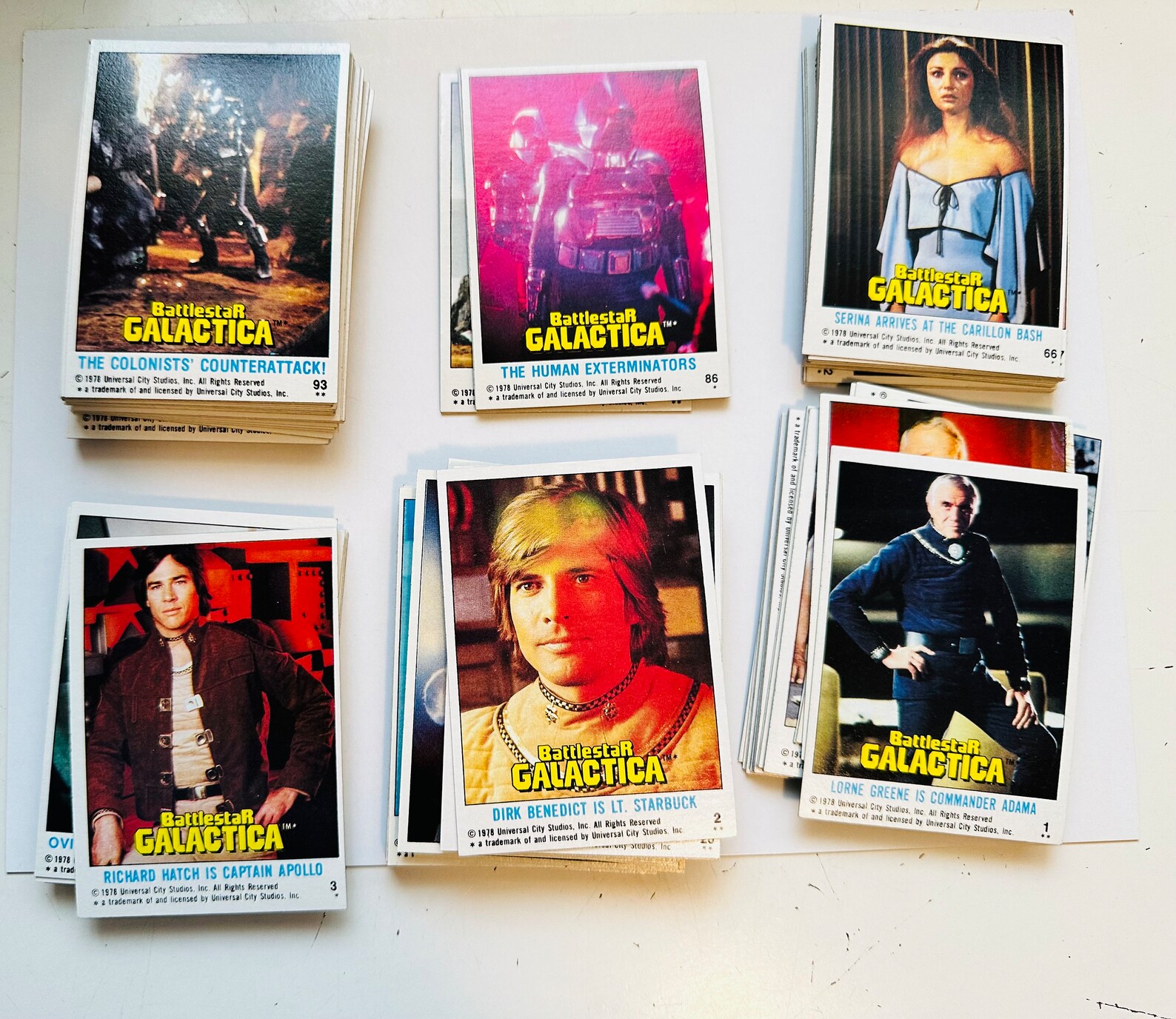 Battlestar Galactica Original Cards Set 1978 - Etsy