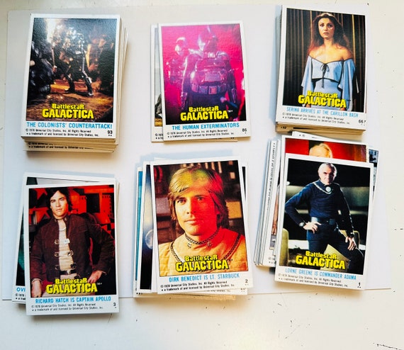 Battlestar Galactica Original Cards Set 1978 - Etsy
