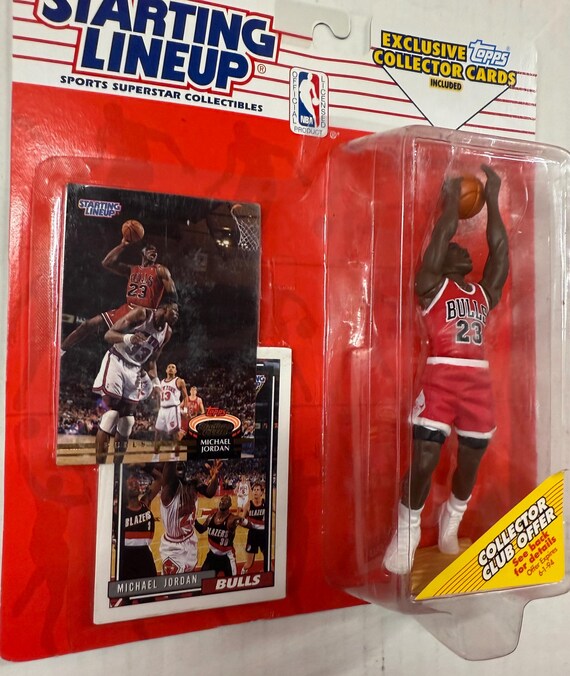 Michael Jordan Starting Lineup Rare Figure With Two Bonus Cards
