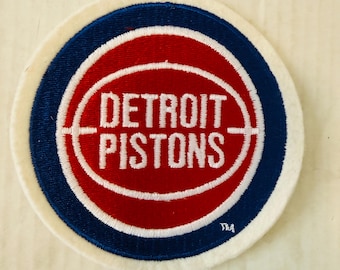 Detroit Pistons NBA vintage large chest patch 1980s