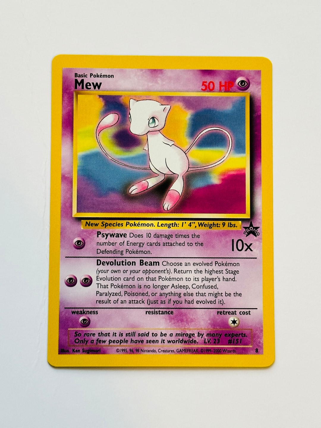 mew pokemon movie card value Pokémon Mew Rare High Grade Condition Movie Card 2000
