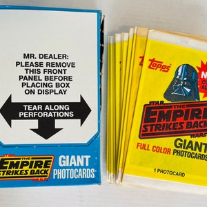 Star Wars L'empire contre-attaque film original 5 x 7 cartes photo 36 boîte scellée 1981