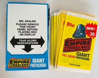Star Wars Empire Strikes Back original movie 5x7 photo cards 36 sealed box 1981