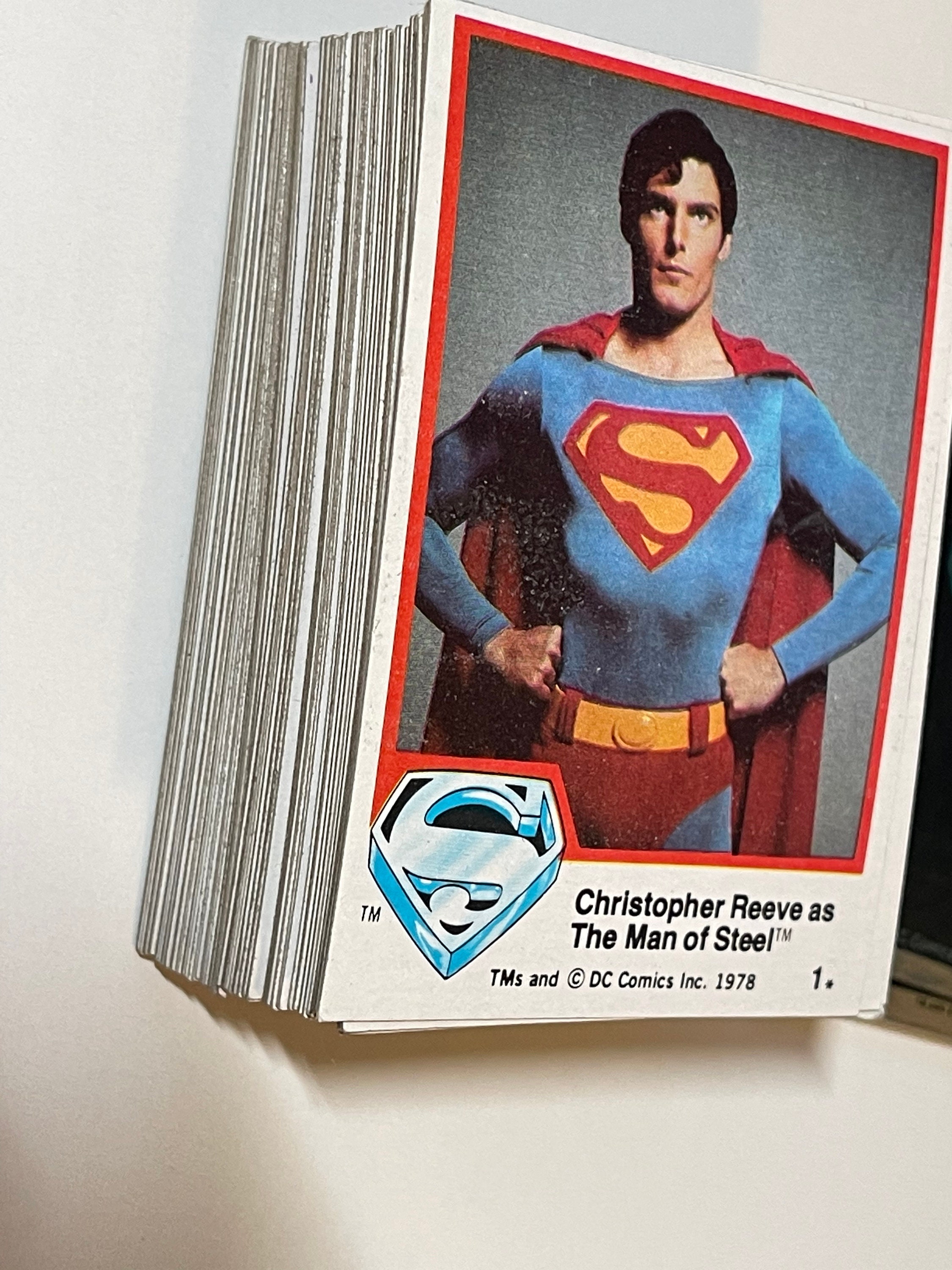Superman First Movie Cards and Stickers Set 1978 - Etsy