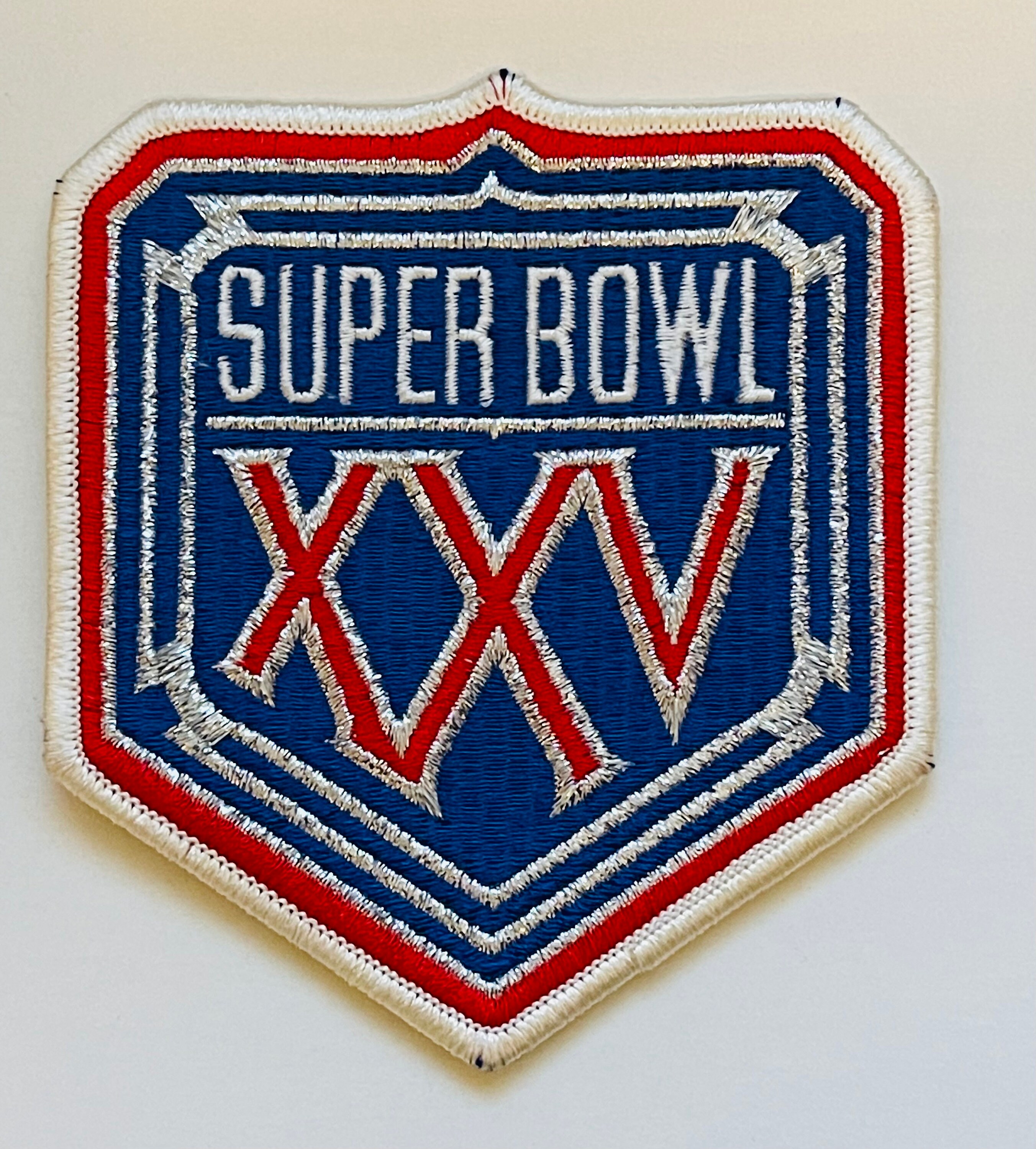Super Bowl XXV Original 5x5 Football Patch 1990s - Etsy