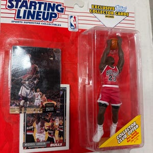 Starting lineup michael jordan figure and basketball cards - Etsy 日本