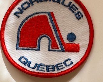 Québec Nordiques vintage 3X3 size hockey patch 1980s