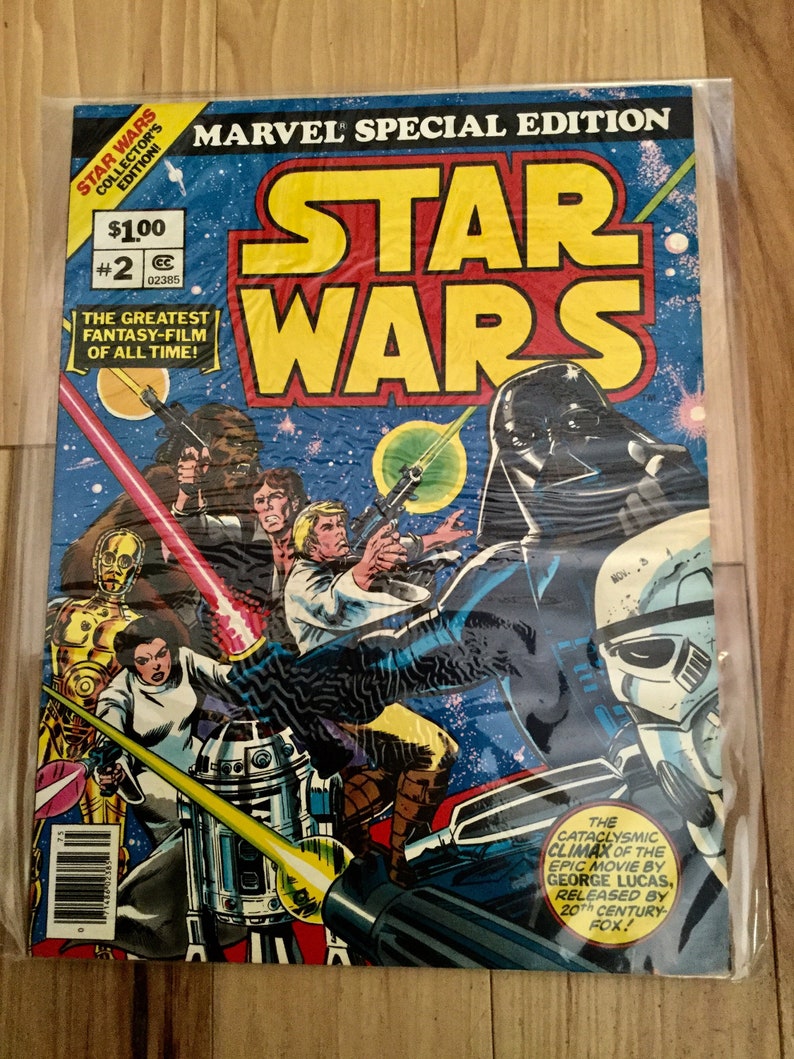 Star Wars 2 Larger format comic book 1970s | Etsy