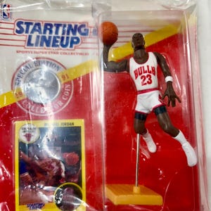 Michael Jordan basketbal zeldzame startende opstelling met speciale kaart en munt fabriek verzegeld 1991