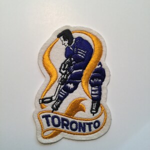 TORONTO MAPLE LEAFS WHITE Old Logo Iron-On PATCH CREST BADGE 9”x10.5” Jersey