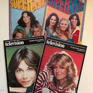 Charlie’s Angels TV show TV guides and magazines  lot deal 1970s
