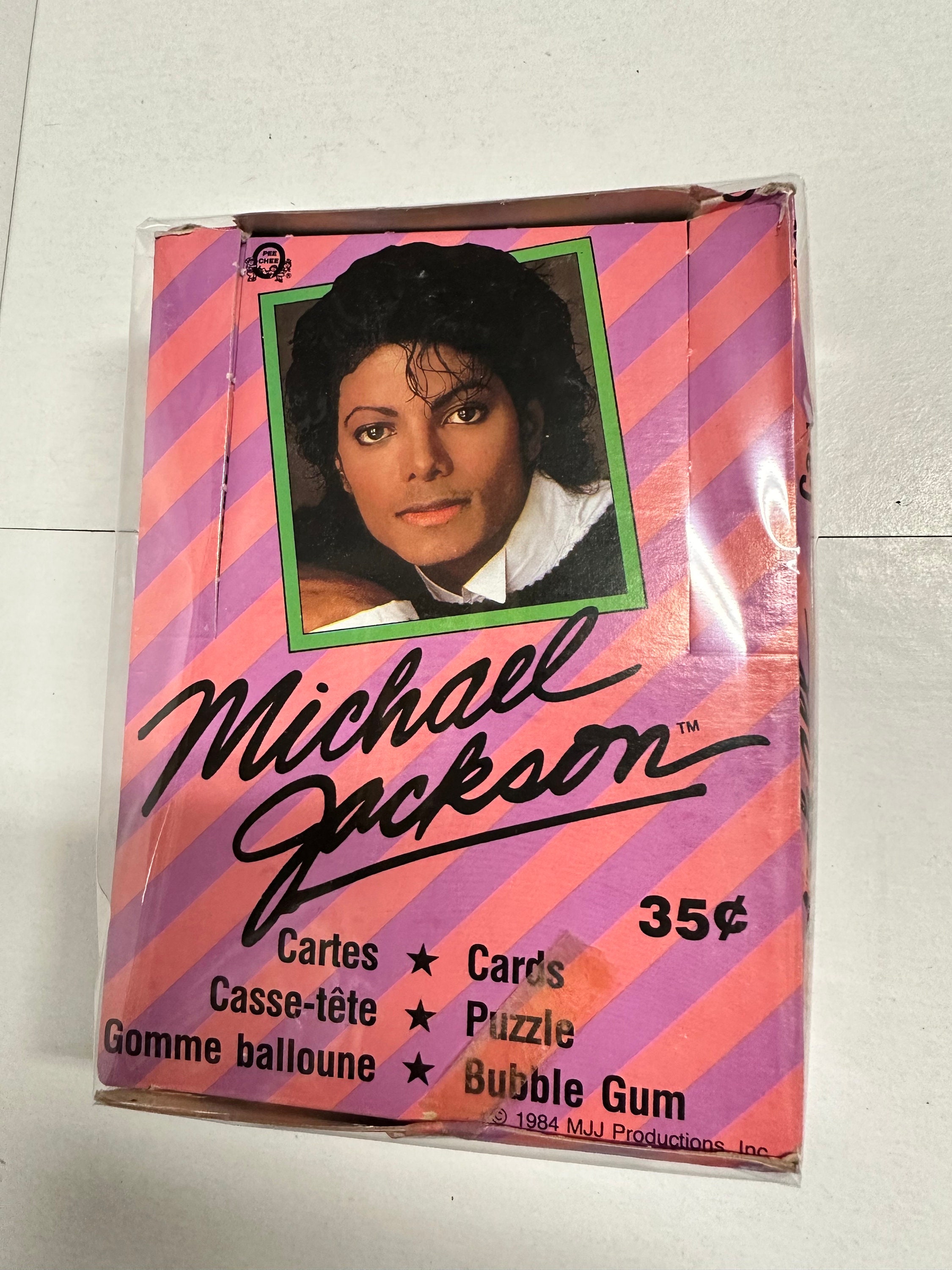 Michael Jackson Rare Opc Canadian Version Cards 36 Packs Box 1984