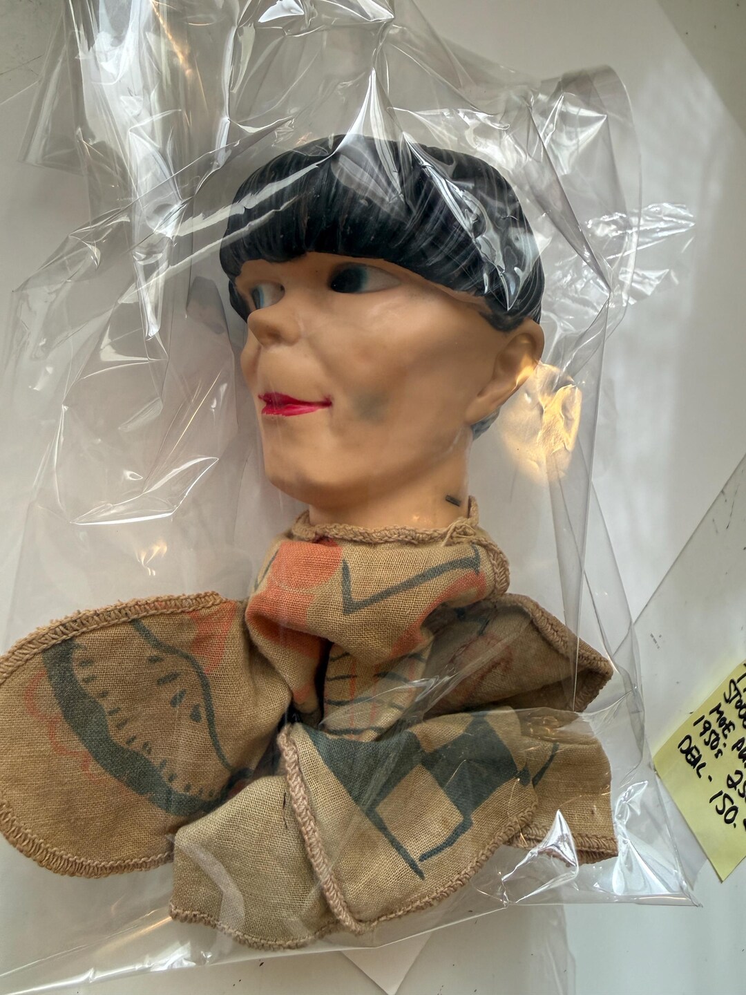 Three Stooges Rare Moe Puppet Doll 1950s - Etsy