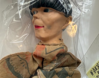 Three Stooges rare Moe  puppet doll 1950s