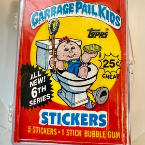 Garbage Pail Kids Serie 6 minze Sticker Set mit Rapper 1985