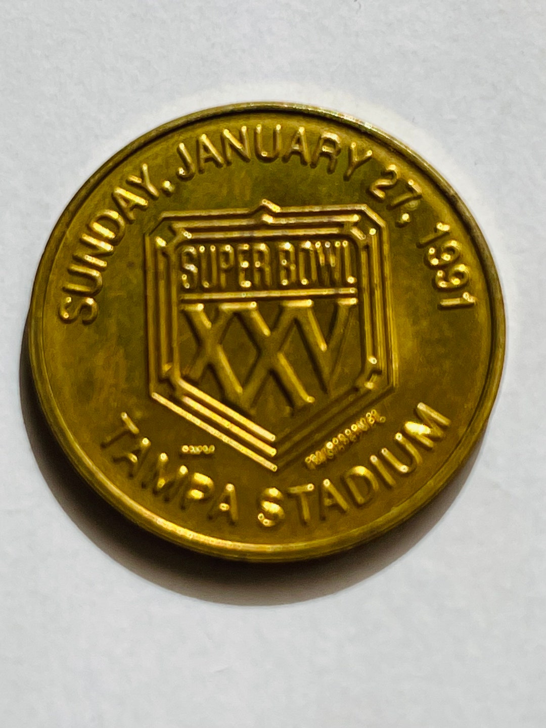 Super Bowl XXV Rare Limited Issue NFL Football Coin 1991 - Etsy
