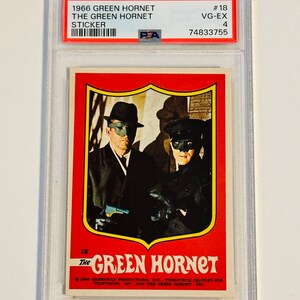 Green Hornet en Bruce Lee zeldzame sticker PSA 4 uit 1966