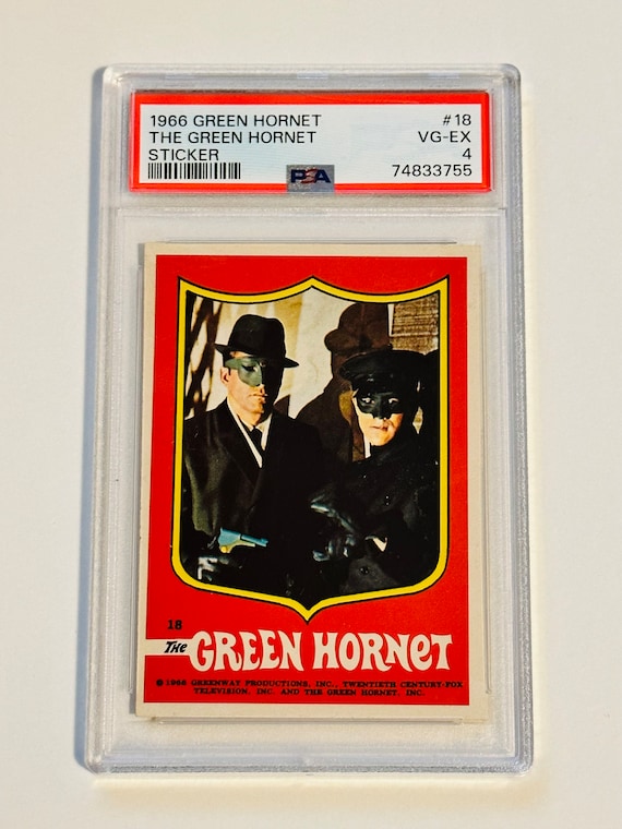 Green Hornet and Bruce Lee Rare PSA 4 Graded Sticker 1966 - Etsy