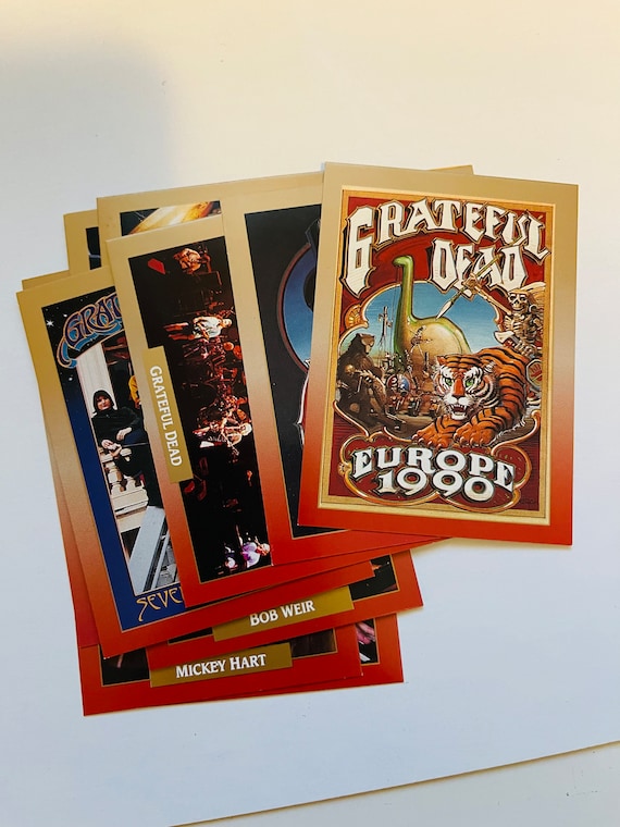 Grateful Dead Rock Band 10 Cards Insert Set 1991 - Etsy