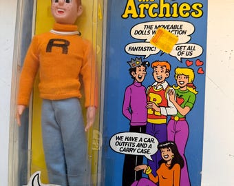 The Archies rare Archie doll in package 1975