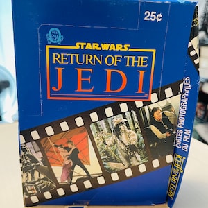 Cartes de film Jedi Star Wars OPC 36 paquets, boîte rare 1983