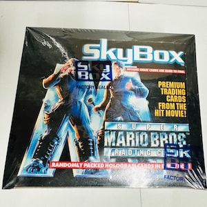 Super Mario Bros. Seltene ab Werk versiegelte Fotokartenbox 1993
