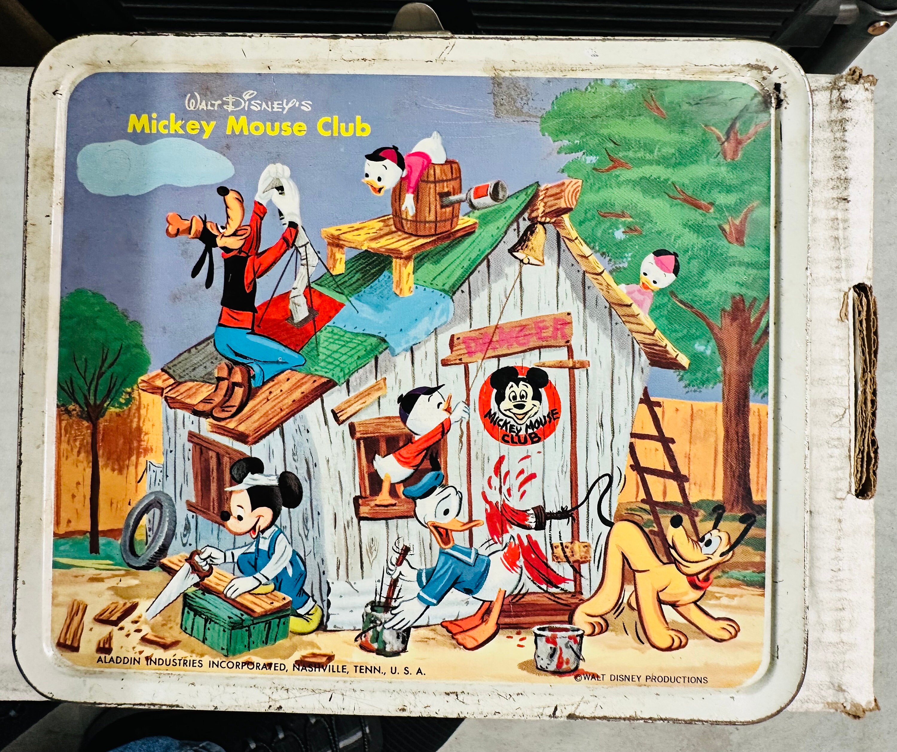 Disney Mickey Mouse Club Rare Metal Lunch Box and Thermos 1950s - Etsy
