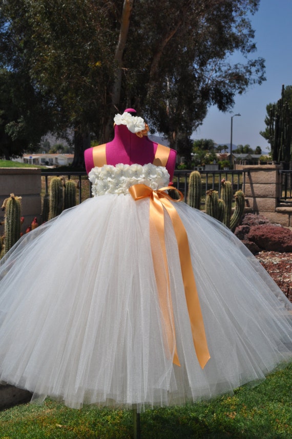 Ivory Gold Champagne Flower Girl Dress, Toddler Ivory Dress, Infant Ivory Champagne Gold Dress,Ivory Gold Baby Dress