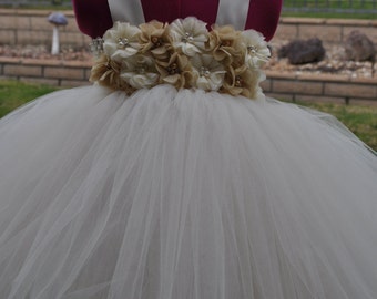 Ivory Champagne Flower Girl Dress, Toddler Ivory Champagne Dress, Infant Flower Girl, Baby Ivory Dress, Beige Ivory Girls Dress