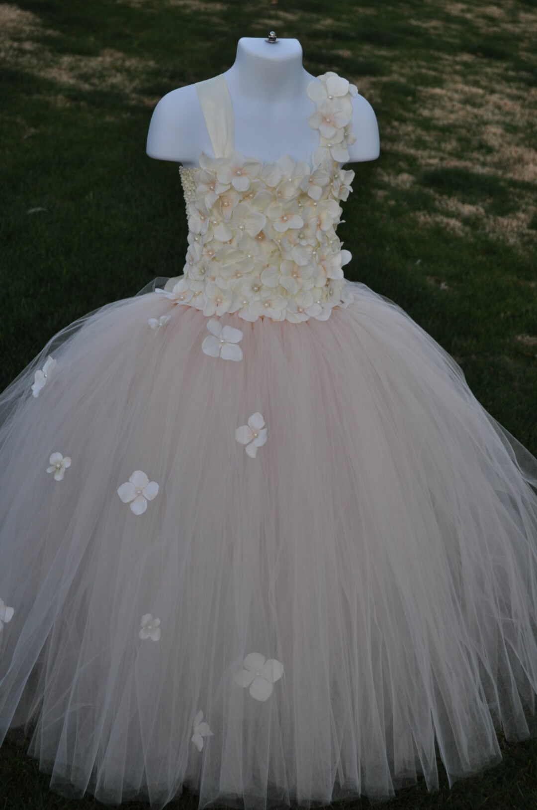 Blush Tutu Dress Blush Ivory Flower Girl Dressinfant Blush Etsy